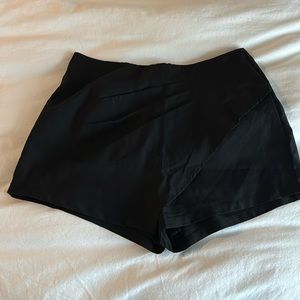 Black Skort (Shorts with front wrap)